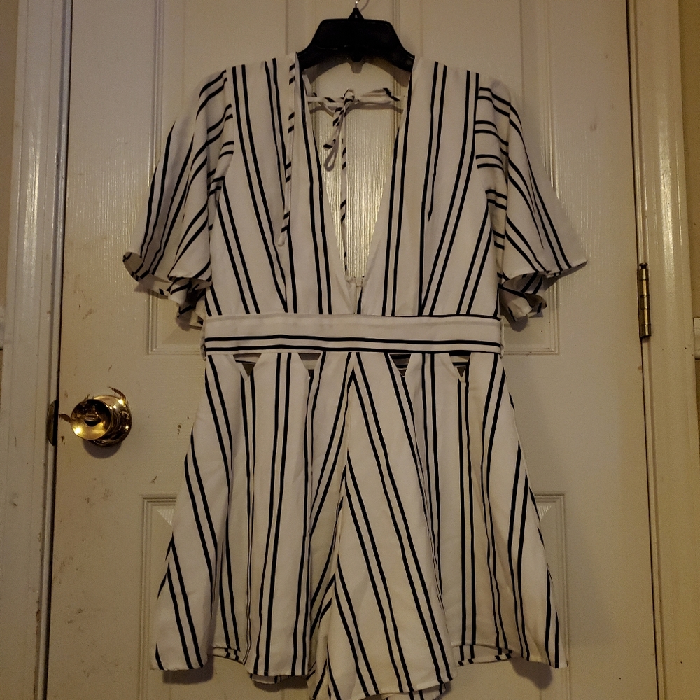 Pin Stripped romper